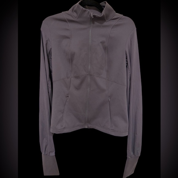 💜Sweaty Betty Purple/Gray Women's Jersey Long Sleeve Top💜STUNNING 💜 - Picture 3 of 16